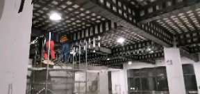 勐海一商场梁，楼板碳纤维加固施工